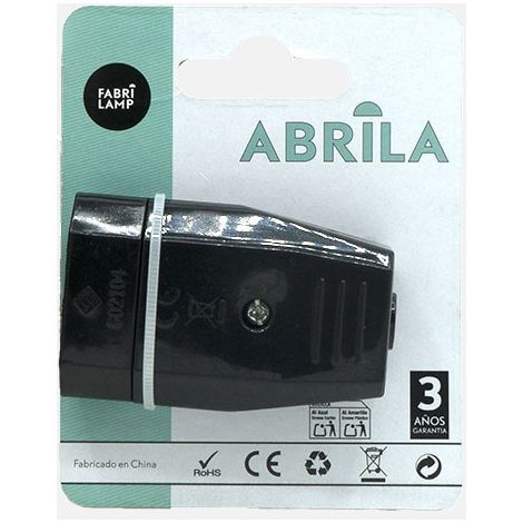 Eco Base aérea Blister Mod3 2P+T 10a 230v Negra 2x4x6cm (1/4)