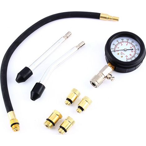Kit Testeur de Compression Moteur Essence Jauge Diagnostic Auto Moto Coffret Outils Garage (1/5)