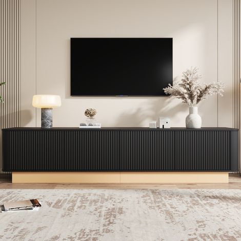 TV-Schrank mit 4 Türen, verstellbaren Böden, 200 cm MDF HAVRYA (1/5)