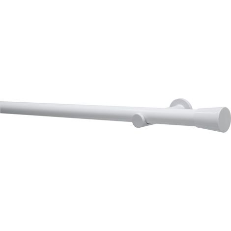 Gardinia Gardinenstangen-Set 1-Lauf Korfu Ø 28 weiß 160 cm Gardinenstange