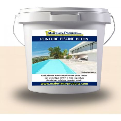 Peinture Spéciale Piscine Béton - 5 L Beige - MATPRO (1/5)