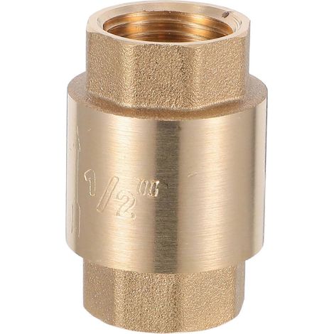 Clapet anti-retour silencieux en laiton, à clapet anti-retour vertical, lot de 2, pour systèmes de fluides. (1/5)