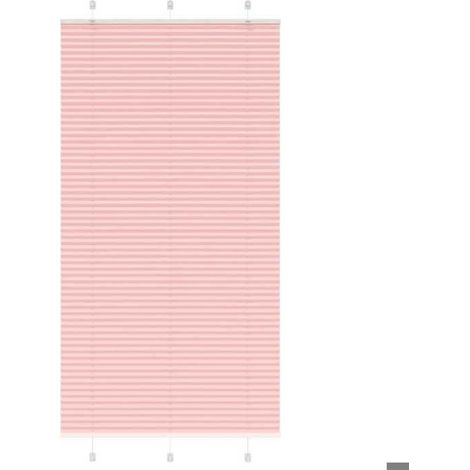 4015468 Store plissé rose 110x200 cm largeur du tissu 109,4cm polyester (1/5)