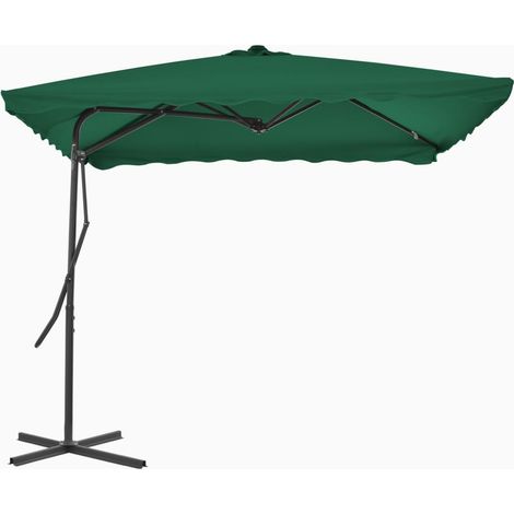 Garden Parasol Green Polyester, Steel Large vidaXL (1/5)