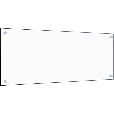 Dosseret de cuisine Fond de hotte Crédence de cuisine Transparent 100x40 cm Verre trempé NSME7377 (1/5)