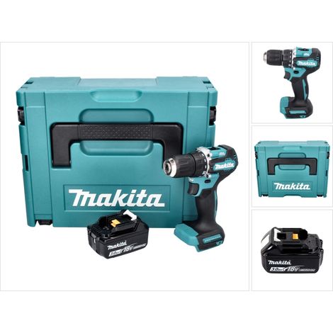 Makita DDF 487 F1J Akku Bohrschrauber 18 V 40 Nm Brushless + 1x Akku 3,0 Ah + Makpac - ohne Ladegerät (1/5)