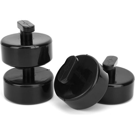 4 supports de levage en caoutchouc noir pour cric, accessoires auto compatibles Corvette C5 C6, lot de 4 (1/5)