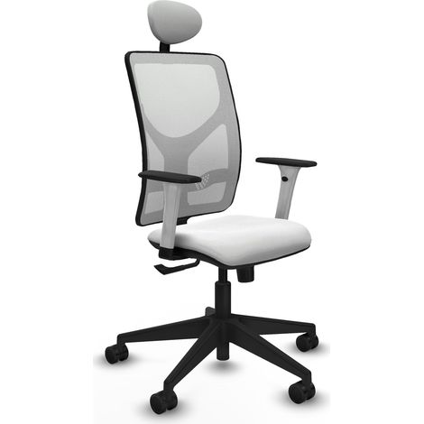 Chaise de bureau piqueras y crespo Motilla blanc mousse épaisse (1/2)