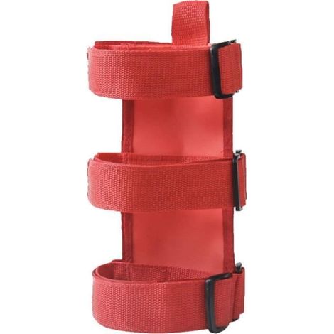 Support d'extincteur Sangle de montage d'extincteur pour Wrangler TJ JK JL 1997-2018 Rouge (1/4)