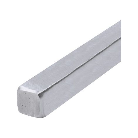 Deco Fer Forge – Carré plein inox 316 brossé GR320 pour garde-corps – Largeur 12mm – Longueur 3000mm – Compatible avec connecteurs réf 30500916