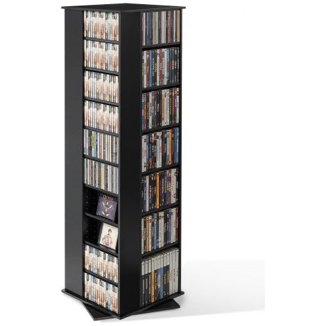 Bibliothèque Multimédia Rotative, Meuble de Rangement CD/DVD (1/3)