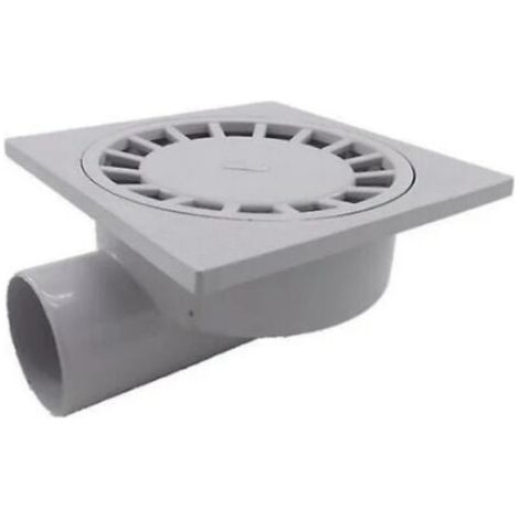 Par 200mm X 200mm Sortie 75mm Siphon de Sol Salle de Bains Salle Humide Douche Plastique Pvc1pcs-blanc (1/4)