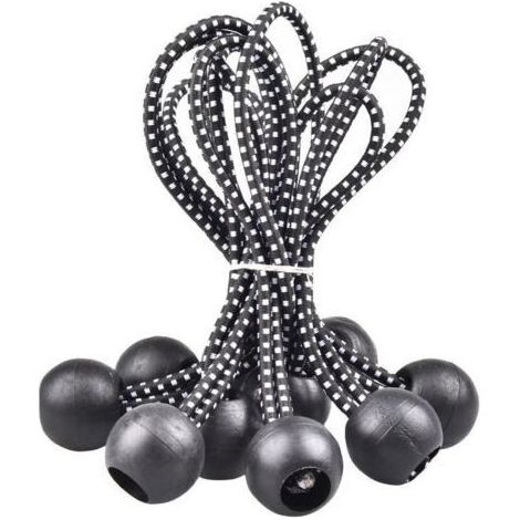 40 Pièces Tendeur Élastique, Tendeur, Tendeur avec Boule, Tendeur Élastique, Tentes, Attaches de Camping De Nombreuses Applications Extérieures (15,5 cm) (1/5)
