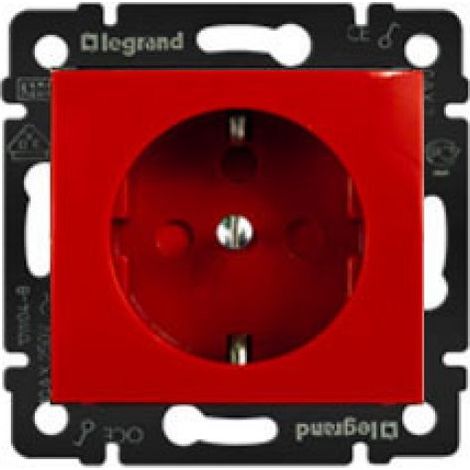 Rote 2P + TT-Buchse mit VALENA LEGRAND-Verschluss 774327