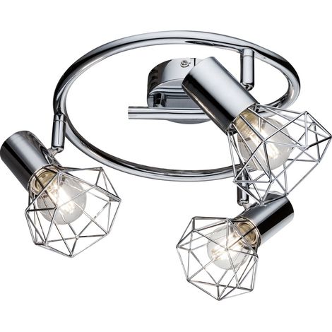 Plafoniera design faretto spot Rondell illuminazione soggiorno lampada gabbia Globo 54802-3 (1/3)