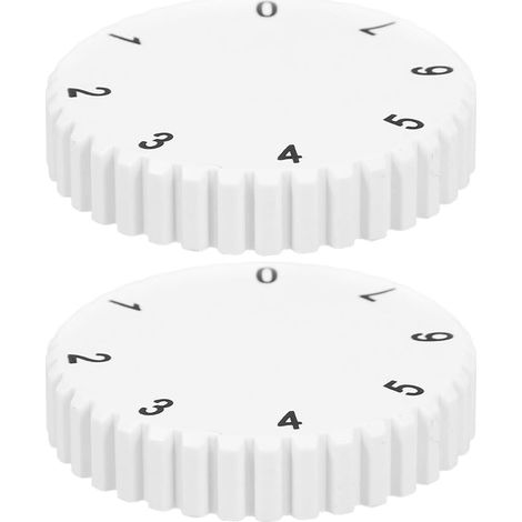 2 piezas de interruptor de control de temperatura del congelador, manija del refrigerador, perillas de repuesto para estufa, perillas universales de repuesto, ABS blanco