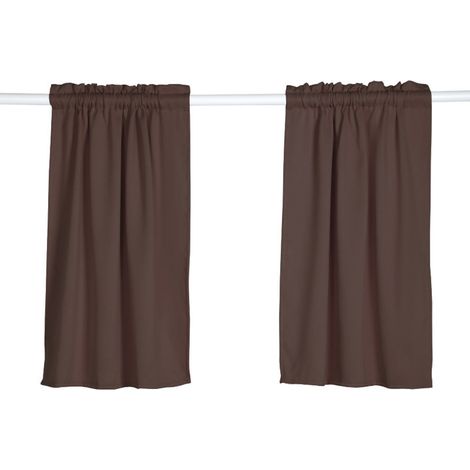 Rideau Occultant - 35 x 35 Pouces - Technologie Tissage Triple - Pour Salon Chambre Cuisine - 2 Pièces (1/5)