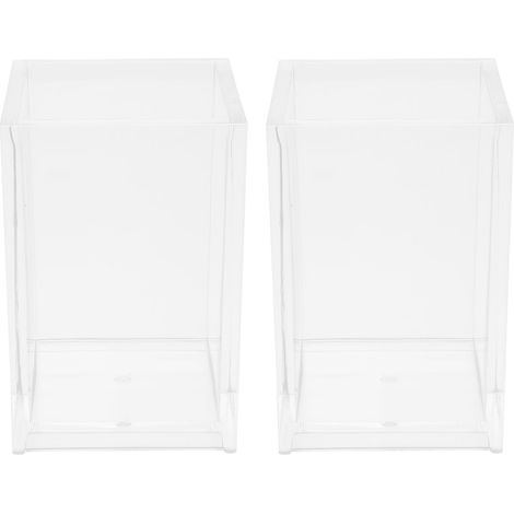 crayons carré en acrylique transparent lot de 2 organiseur (1/5)