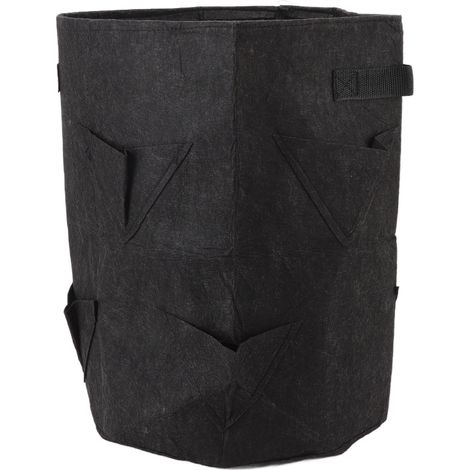 Sac de culture pour fraises 8 trous, réutilisable et respirant, idéal pour jardinage polyvalent. (1/5)