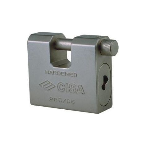 Lucchetto Monoblocco 75 mm Asse 12 mm Misura interna 27X15 mm Cisa serie Top