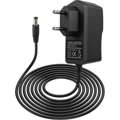 Universelles 12V 1A Netzteil, 100-240V 50/60Hz Wechselstromanschluss, 5,5x2,1mm DC-Anschluss, Ladegerät kompatibel mit Routern, Kameras, LEDs, Mini-Ventilatoren, TV-Boxen und elektronischen Geräten (1/5)