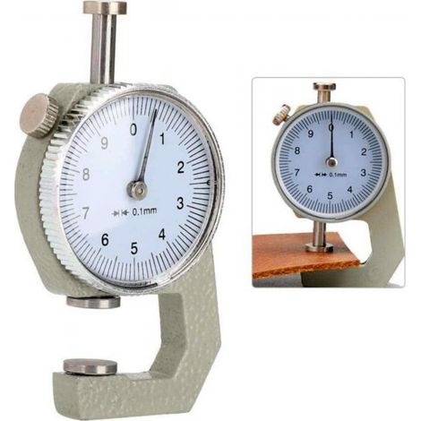 SPESSIMETRO MISURATORE DI SPESSORI AD OROLOGIO 0 - 10 mm 0.1 mm MISURAZIONI (1/5)