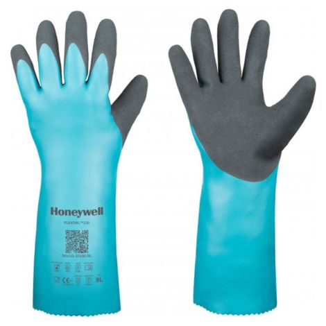 Guante de nitrilo recubierto para protección química avanzada FLEXITRIL Pack de 12 pares 10