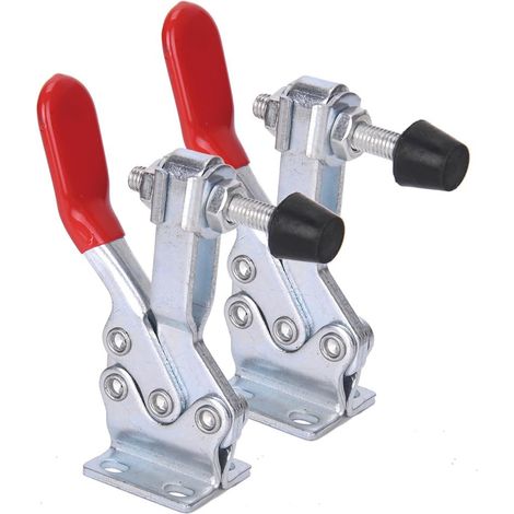 Lot de 2 sauterelles de serrage (modèle 225D) – Capacité de maintien 225 kg (500 lb), serrage horizontal rapide et robuste (1/5)