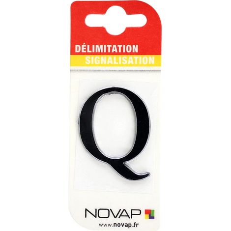 Lettre Q Noire Hauteur 25mm - 4620268