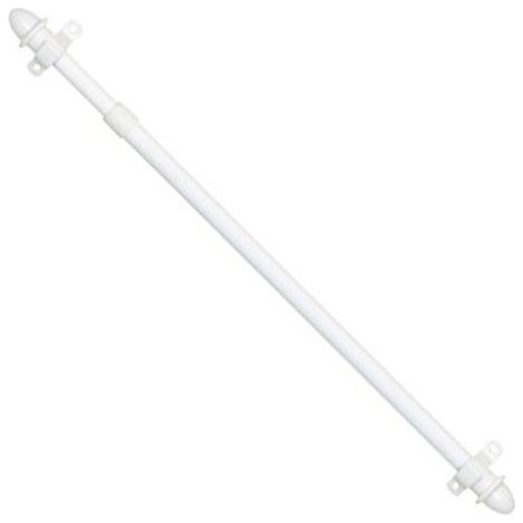 Barre de vitrage extensible rond 12/ 72-123 blanche