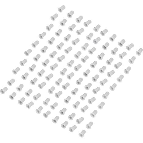 100 Stück Flanschnietmuttern, Gewinde, rostfrei, korrosionsbeständig, Aluminium-Hardware-Zubehör (1/5)