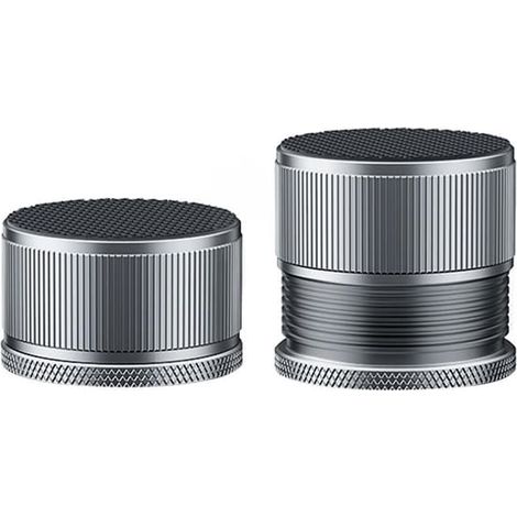 Rehausseurs de lit réglables en alliage d'aluminium durable, antidérapants et anti-vibrations, pour bureau, chaise et canapé (lot de 2), gris (1/5)