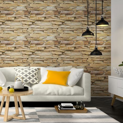 Sticker effet papier peint - PIERRES DE MONTANA - 60x60cm (1/5)