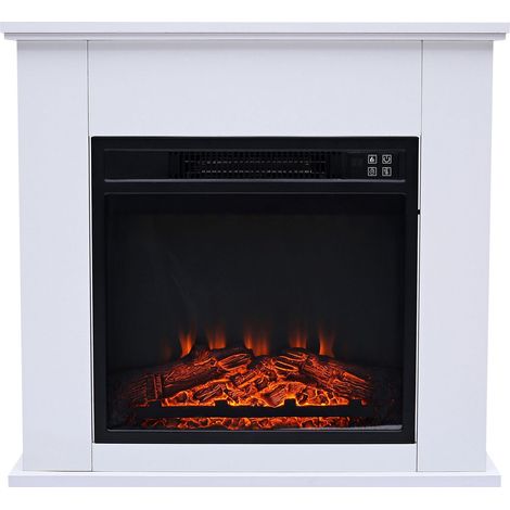 Chimenea eléctrica de suelo 2kW con mando a distancia (1/5)