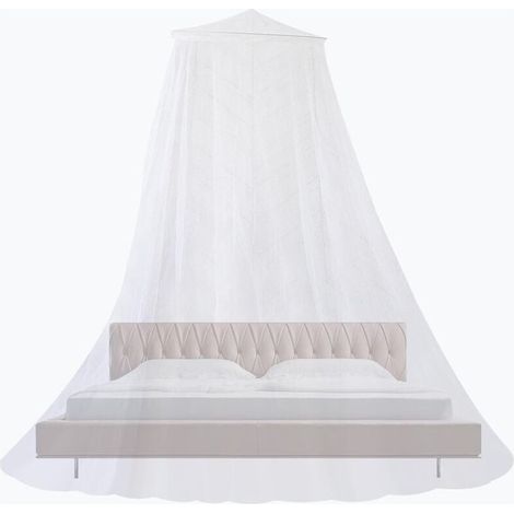 moustiquaire de lit,Moustiquaire Lit Grande pour Lit Bébé, moustiquaire pour intérieur ou extérieur, Facile à Installer, Adapté pour Lit Bébé,Lit Simple, Lit Double,Blanc,60250900cm (1/5)