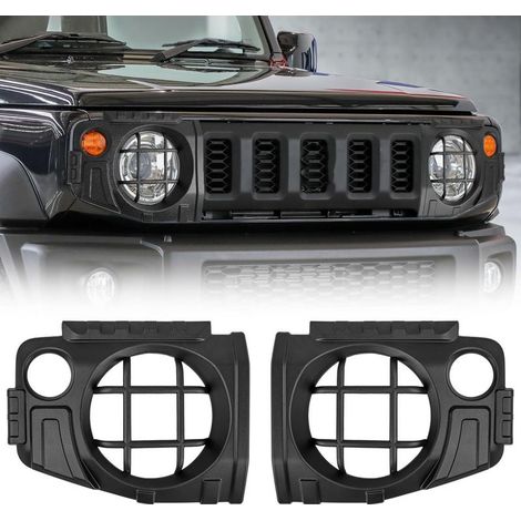 Retro-style headlight guard for Suzuki Jimny JB64, Jimny Sierra JB74 (2018–2024), headlight cover, Jimny GL headlight guard, headlight cover, protective grille (1/5)