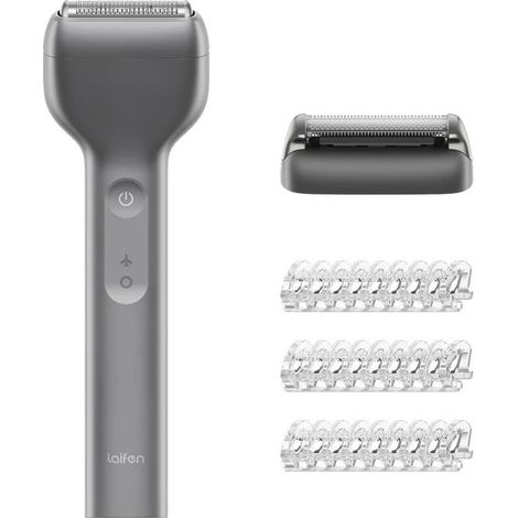 Rasoio Laifen T1 Pro grigio, utilizzabile a secco e sotto la doccia, 1 pezzo.