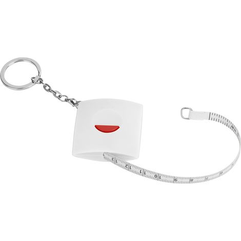 Ruban de Mesure Rétractable Automatique Mini en PVC pour Couture et Bricolage Blanc (1/5)