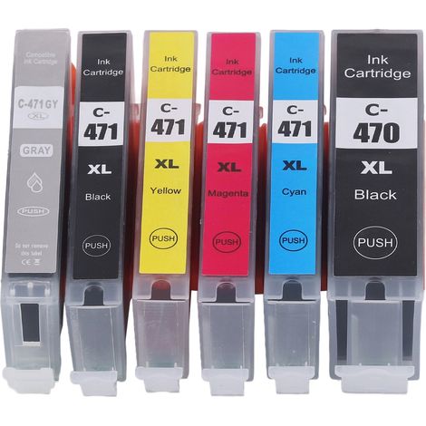 Tintenpatrone für PIXMA MG5740, MG6840, MG7740, TS5040, TS6040 und TS8040 Drucker (6 Farben: Schwarz, Cyan, Jet, Grün) (1/5)
