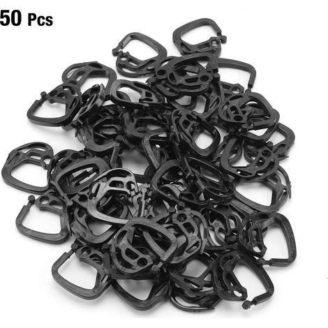 50 pinces pour filet d'ombrage, treillis, support de fixation pour plantes grimpantes, fleurs et légumes de jardin (1/5)
