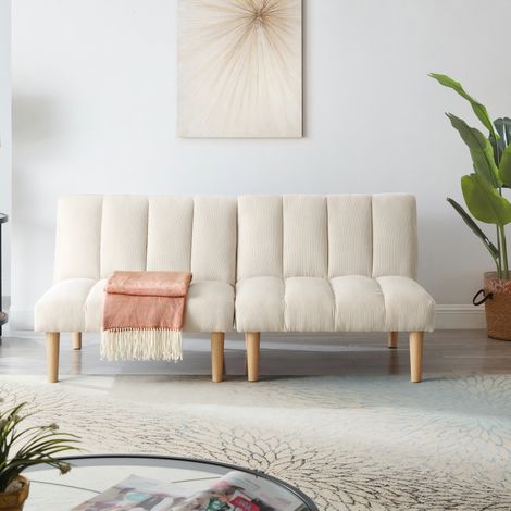 2-Sitzer Schlafsofa 167CM – Klappbares Sofabett mit 3-fach verstellbarer Rückenlehne, Platzsparende Schlafcouch für Wohnzimmer & Büro, Modernes Gästebett für kleine Räume (1/5)
