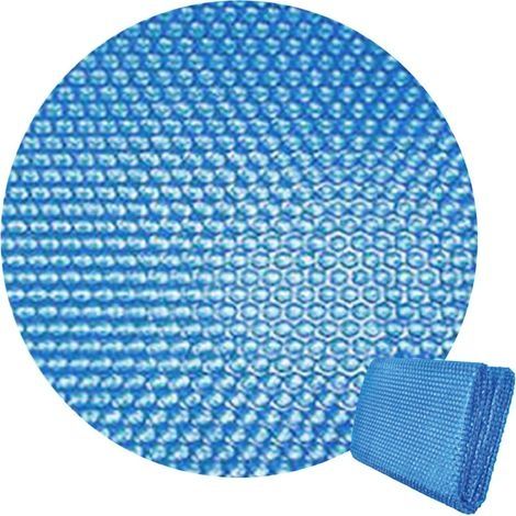 Bâche de protection ronde pour piscine en polyéthylène, 180 x 180 cm, matériau authentique résistant aux déchirures, couche résistante aux UV et aux intempéries pour cour, extérieur, terrasse, jardin (1/5)