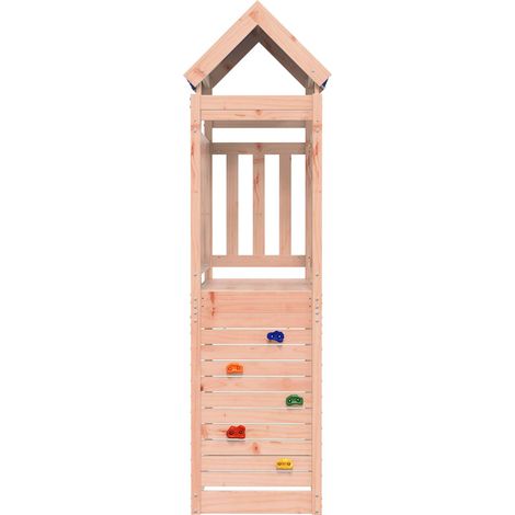 Tour de jeu Marron 110,5 x 52,5 x 215 cm Bois solide de Douglas (1/5)