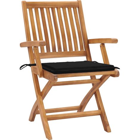 Maison Exclusive - Sillas de jardín plegables 4 uds madera maciza