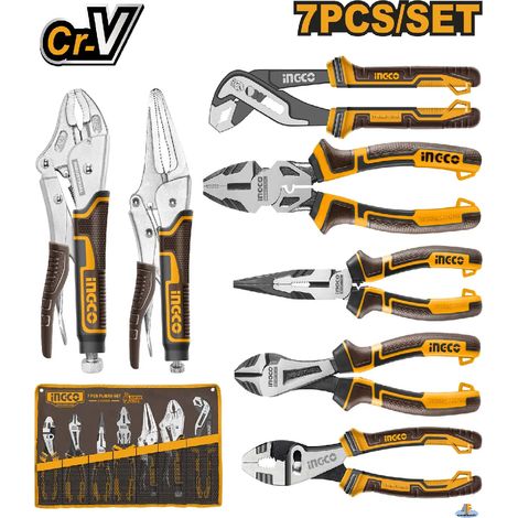 SET 7 PINZE 180-200-250 MM. PROMO INGCO