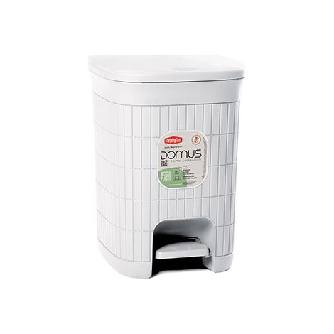 PATTUMIERA A PEDALE 'DOMUS' dust white  - STEFANPLAST