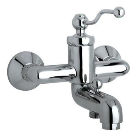 Mitigeur d'évier monocommande en laiton chromé - Paini Toscana (1/2)