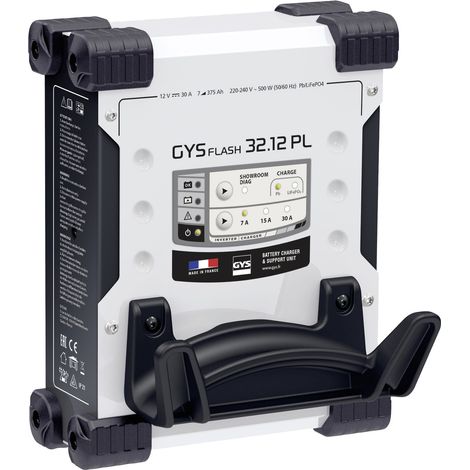 GYS – Chargeur automatique 12V 30A – Technologie sans ventilateur – Mode showroom/diag – Charge batteries plomb et lithium (1/3)