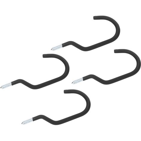 4er-Set Fahrradwandhalterungen aus Metall, Aufbewahrungshaken für Garage und Garage (1/5)