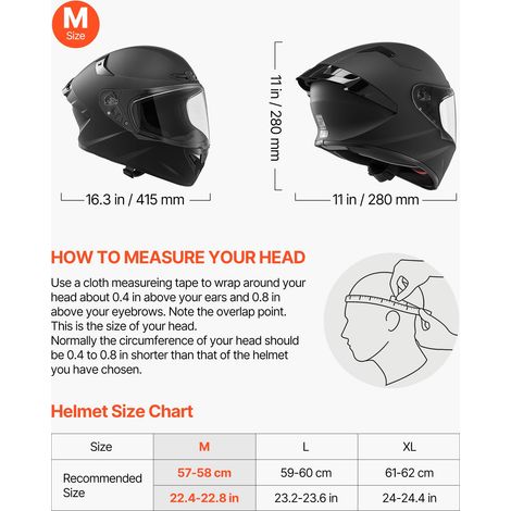 Casque Intégral Taille M, Casque de Moto Homologué DOT et ECE, Protection pour Adultes Motocross Moto de Route Trajets Quotidiens V… (1/5)